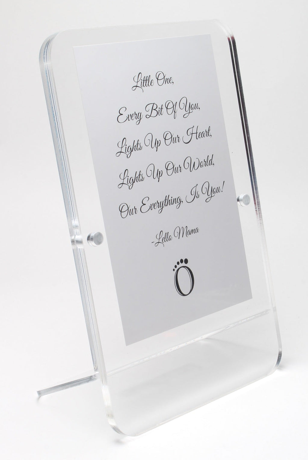 LELLOBABY™ - Acrylic Picture Frame Double Clear (For 4" x 6" Vertical Photos)