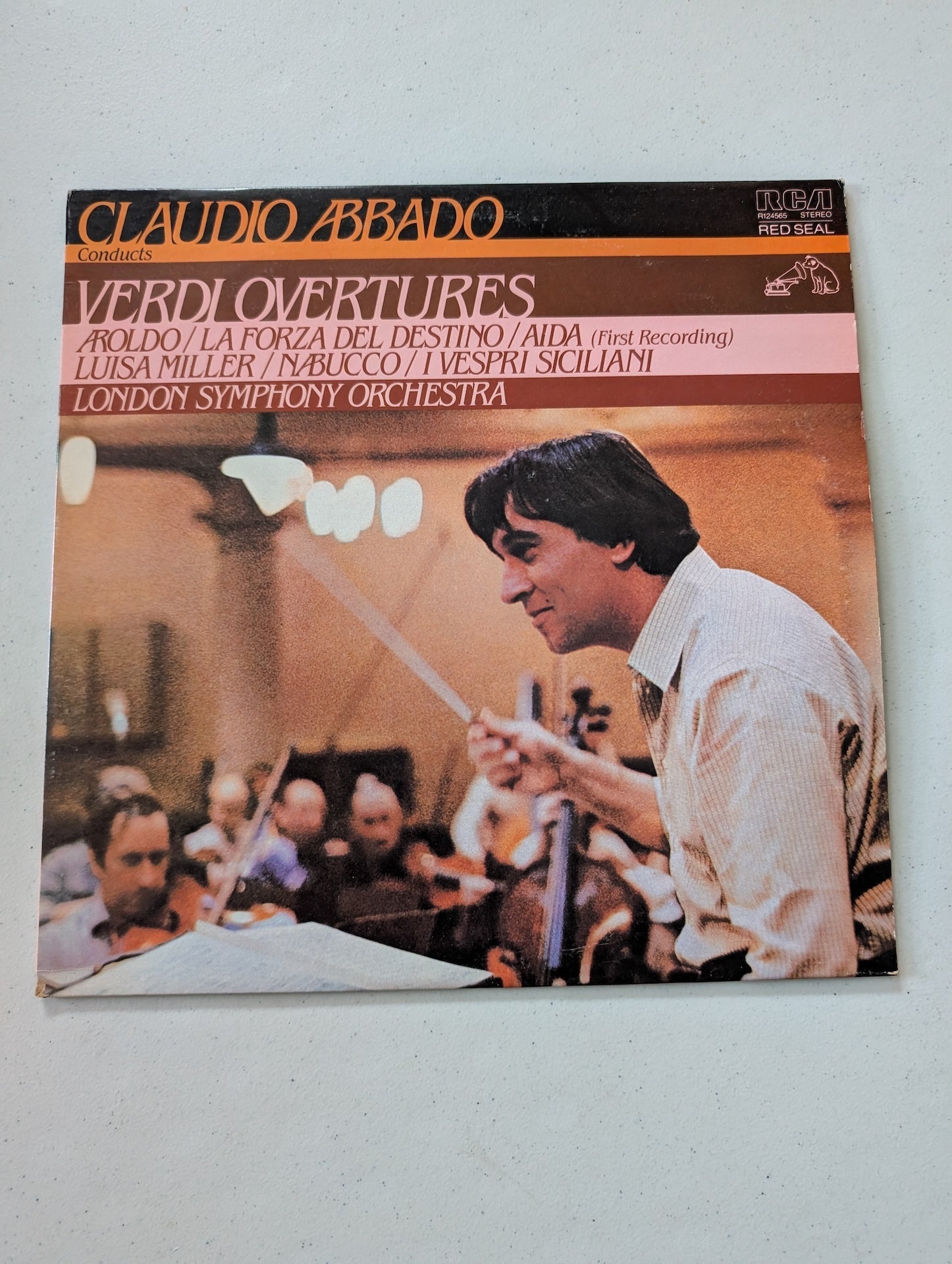 Claudio Abbado Vardi Overtures London Symphony Orchestra vinyl record ARL1-3345(Vintage Vinyl Record LP Album)