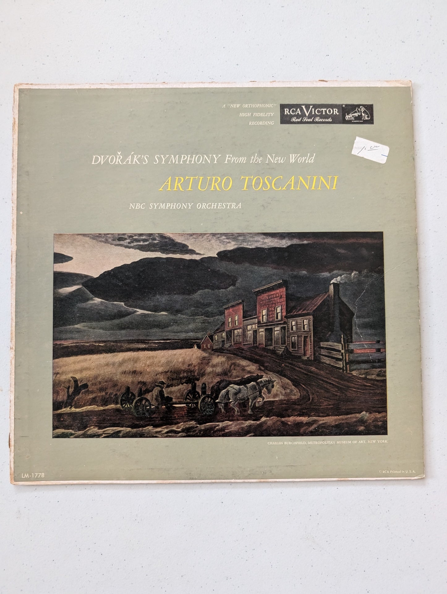 Arturo Toscanini- Dvorak's Symphony 5 From the New World- Vinyl LP(Vintage Vinyl Record LP Album)