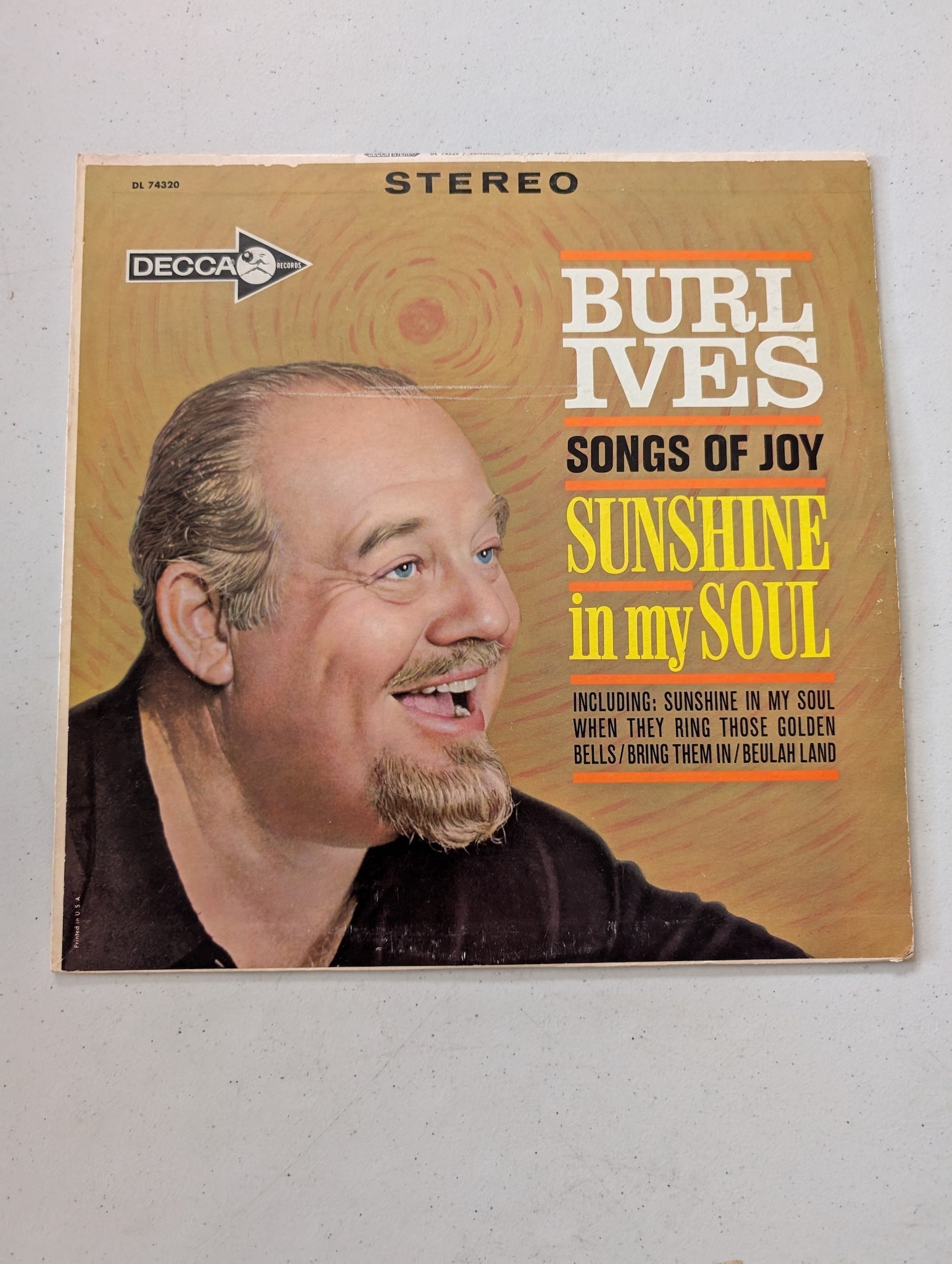 Burl Ives: Songs Of Joy - Sunshine In My Soul Lp (Vintage Vinyl Record LP Album)