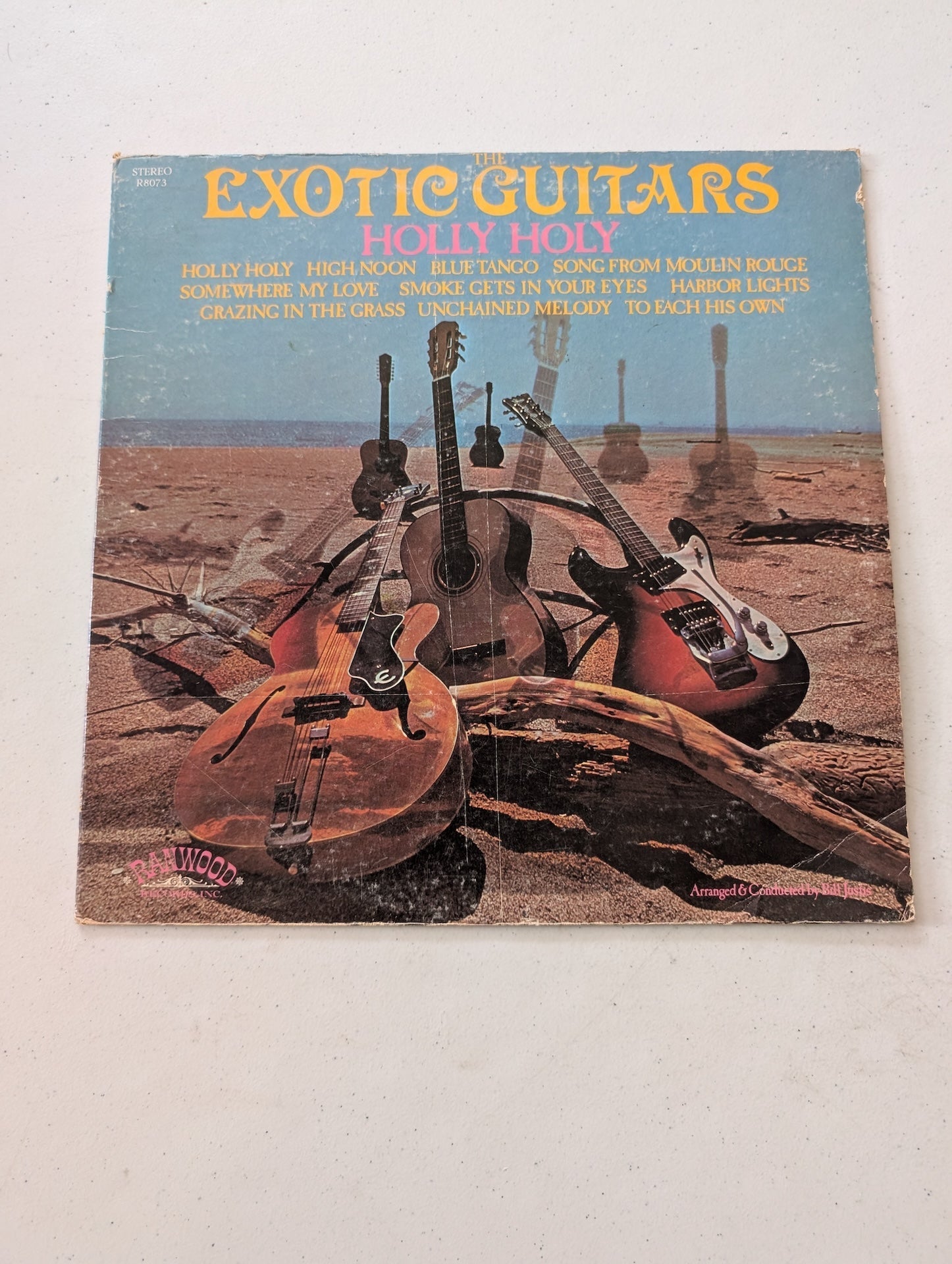 1970 The Exotic Guitars Holly Holy - Vintage Vinyl 12" 33 RPM LP Record(Vintage Vinyl Record LP Album)