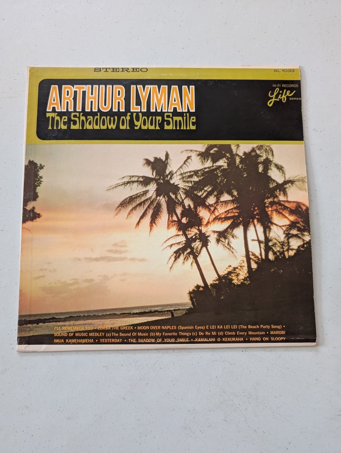 Arthur Lyman – The Shadow Of Your Smile - 12" VINYL RECORD ALBUM LP(Vintage Vinyl Record LP Album)