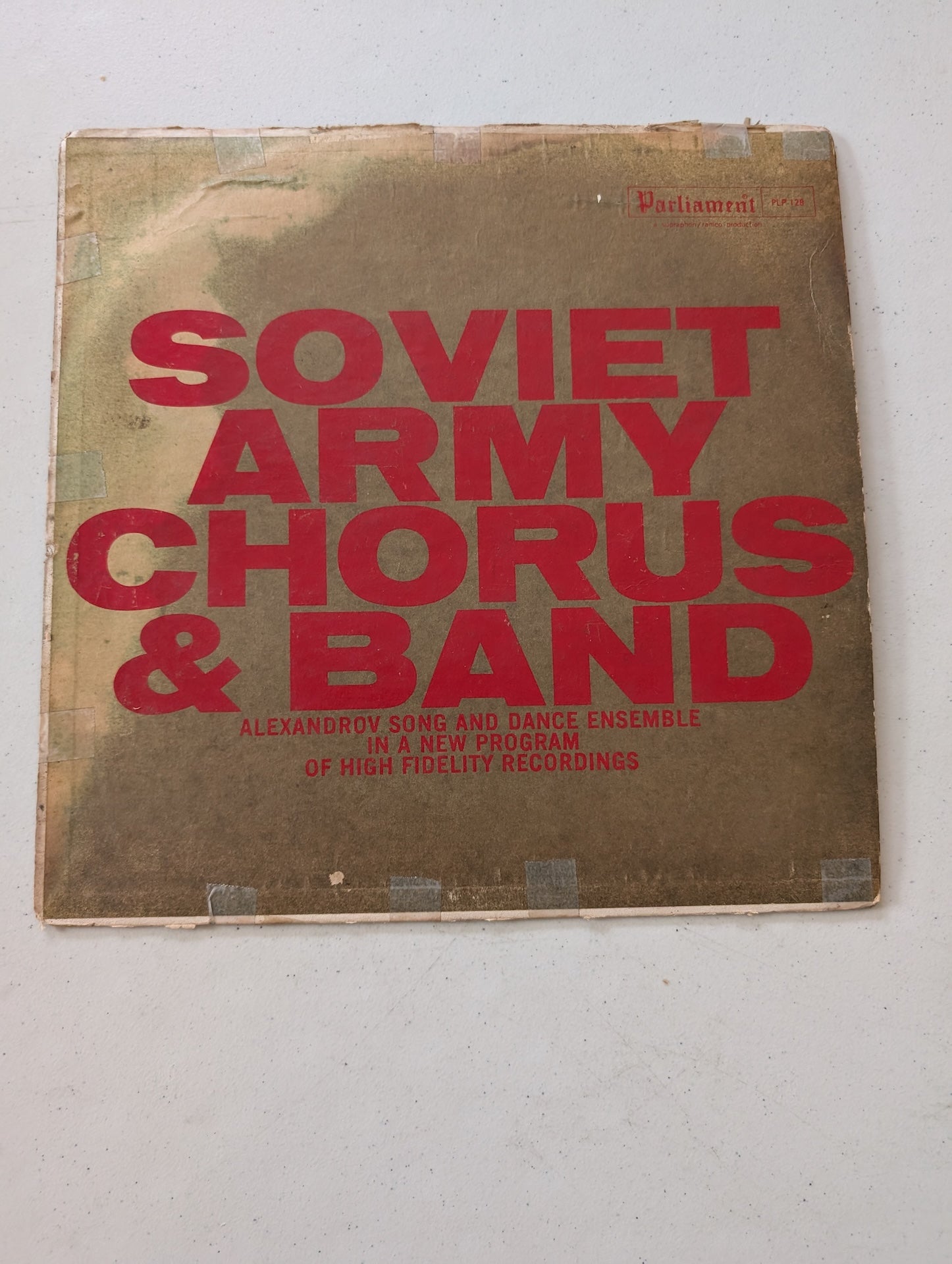 ALEXANDROV SONG & DANCE ENSEMBLE: soviet army chorus & band Parliament 12" LP(Vintage Vinyl Record LP Album)