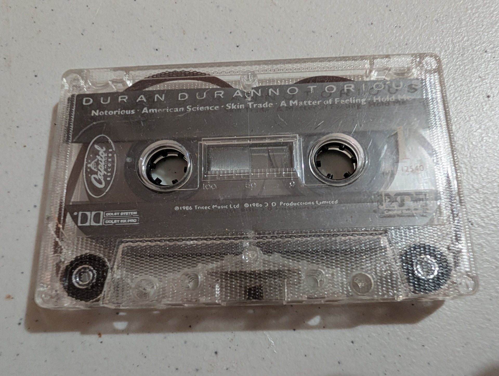 Duran Duran Notorious Classic Electronic Rock New Wave Alternative Pop Music - cassette only