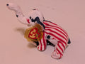 Righty the Elephant - Ty Beanie Baby (Red, White, Blue, 2000, MWMT, Plush, Toy, Stuffed Animal, Vintage, Retired)