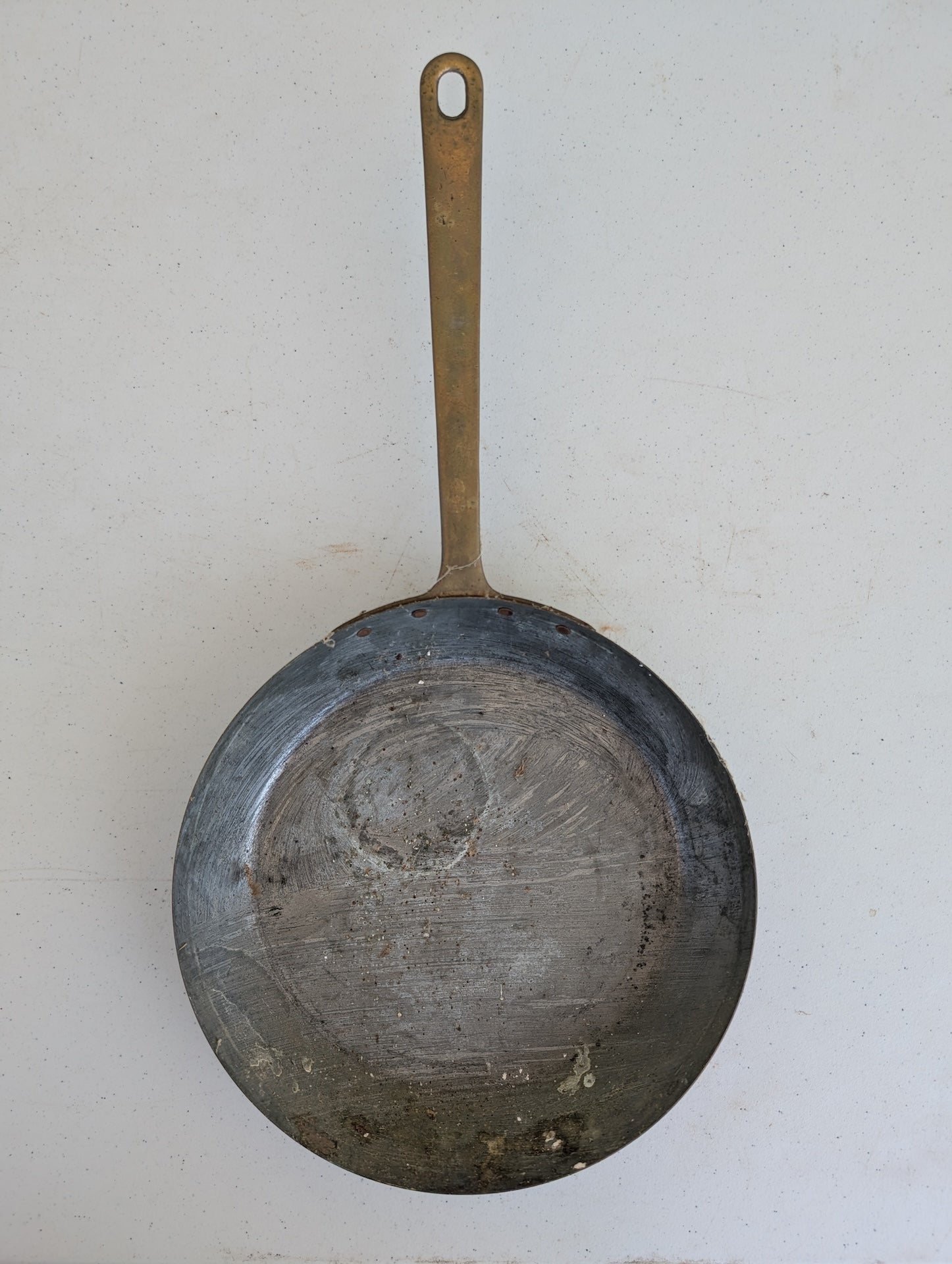 Saute/frying pan - large copper mid century Vintage