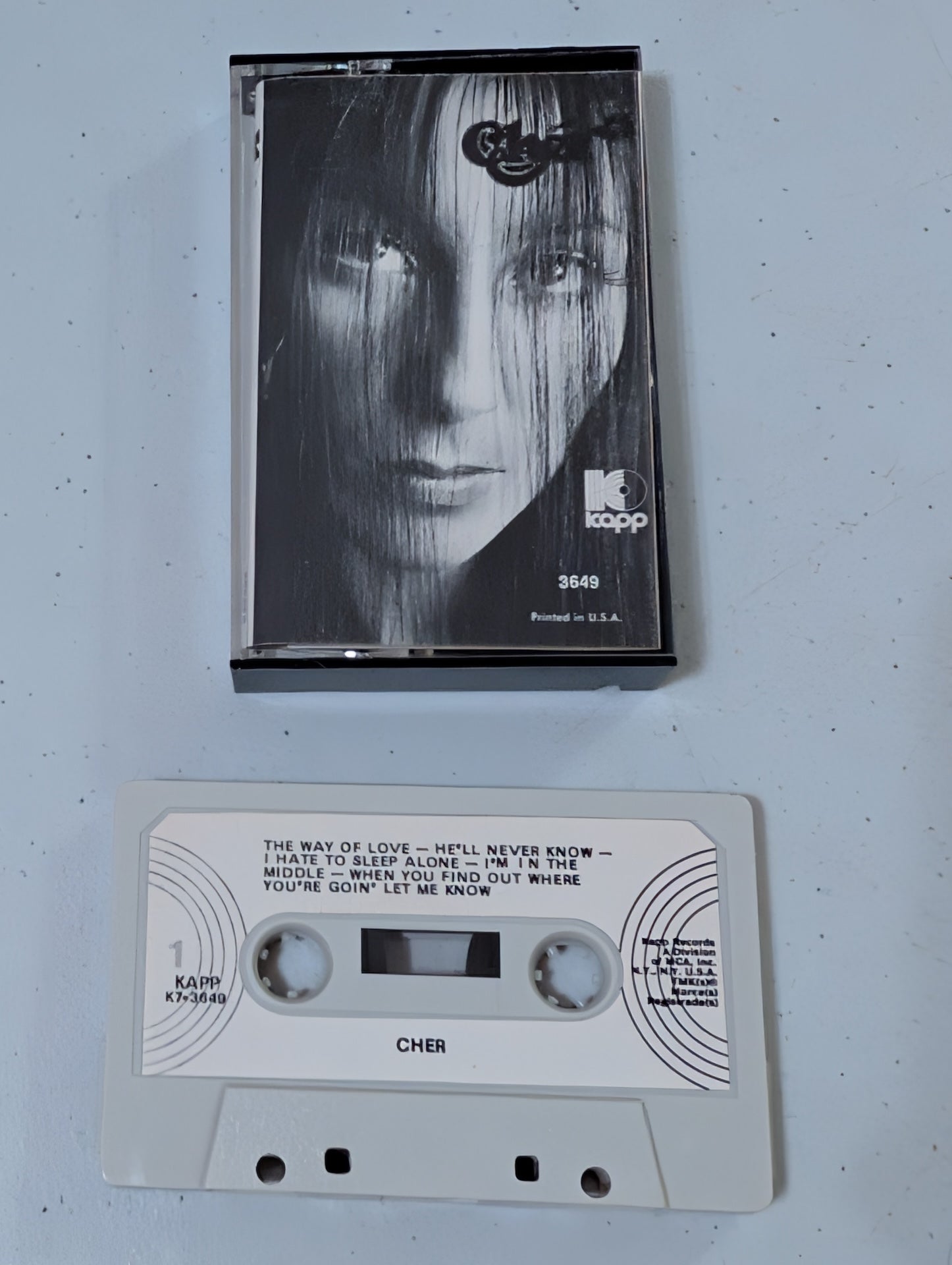Cher - Gypsy, Tramps & Thieves 1971 Kapp Records(cassette, tape, album, music, vintage, OOP)