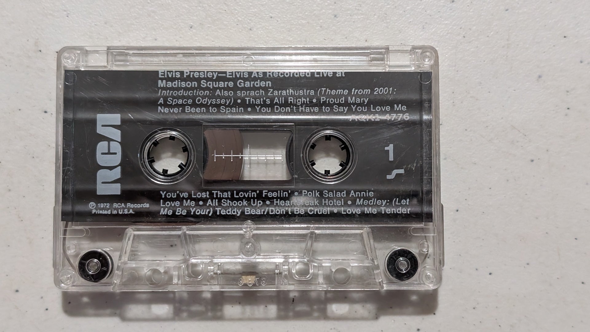 Elvis Presley - Elvis As Recorded Live at Madison Square Garden (Rock & Roll, Cassette Tape, 1972)