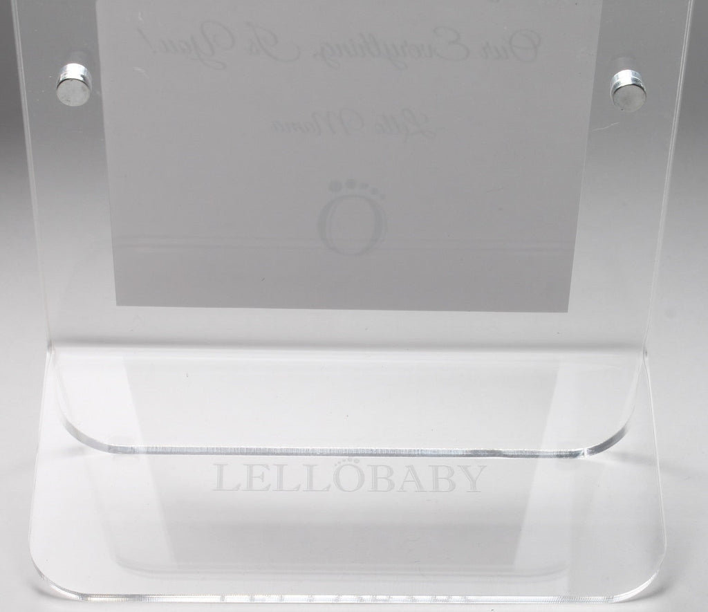 LELLOBABY™ - Acrylic Picture Frame Double Clear (For 4" x 6" Vertical Photos)